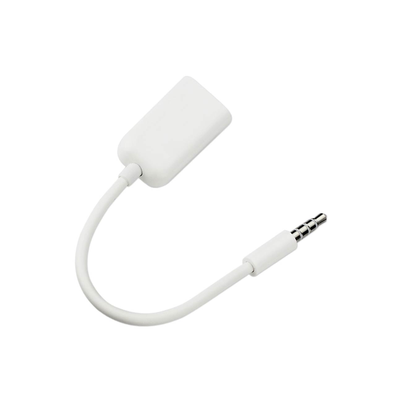 MALE TO DUAL STEREO AUDIO CABLE 3.3FT IN WHITE - Heavy Duty & Reliable | CELL DEMAND Official