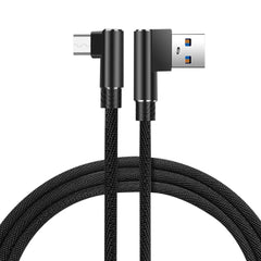 3.3FT Nylon Braided Material Micro USB 2.0 Data Cable In Black - Heavy Duty & Reliable | CELL DEMAND Official
