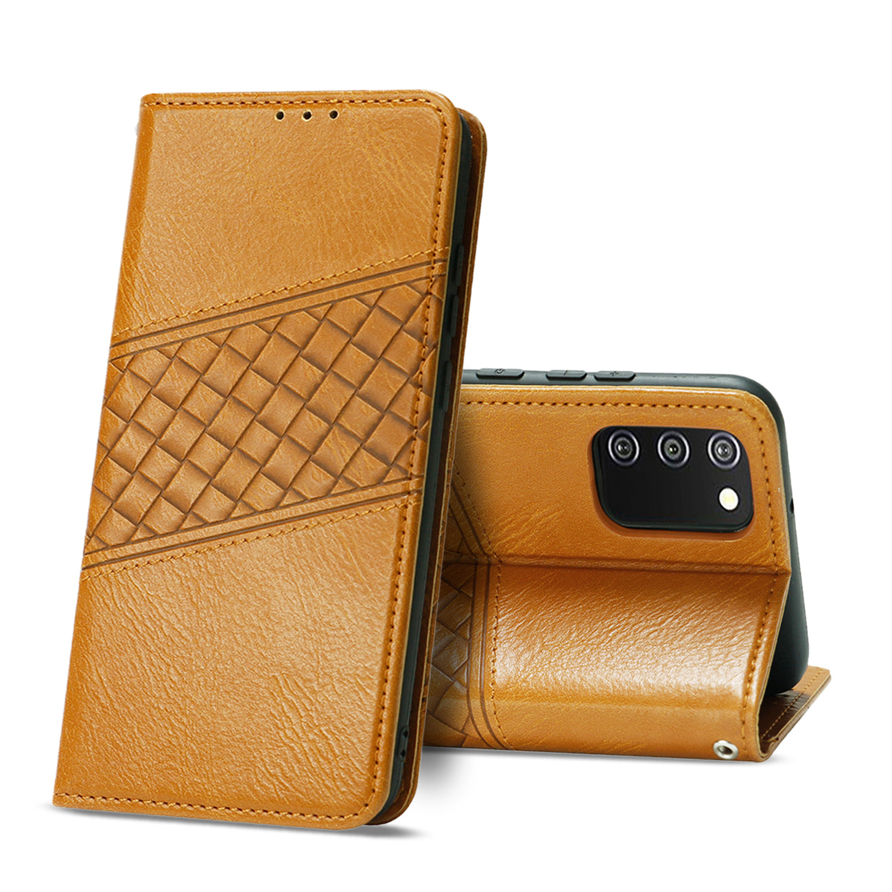 Samsung Galaxy A02S 3-In-1 Wallet Case In Brown - Crystal Clear & Reliable | CELL DEMAND Official