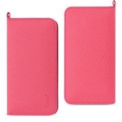 IPHONE 6 PLUS Compatible UNIVERSAL WALLET PHONE CASE IPHONE 6 PLUS/ 6S PLUS/ 7 PLUS/ SAMSUNG GALAXY S8 EDGE WITH SIDE POCKETS AND MAGNETIC FLAP IN HOT PINK (6.37X3.21X0.43 INCHES SLIM) (FC33-643204HK) - Ultra-Slim Protection by CELL DEMAND
