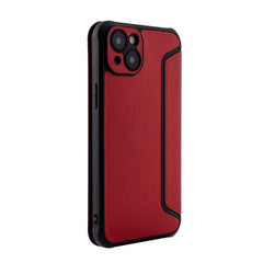 iPhone 15 PLUS Compatible Magnetic wallet Leather phone case For Apple iPhone 15 PLUS In Red (FC36-IPH15PLUSRD) - Durable Protection by CELL DEMAND