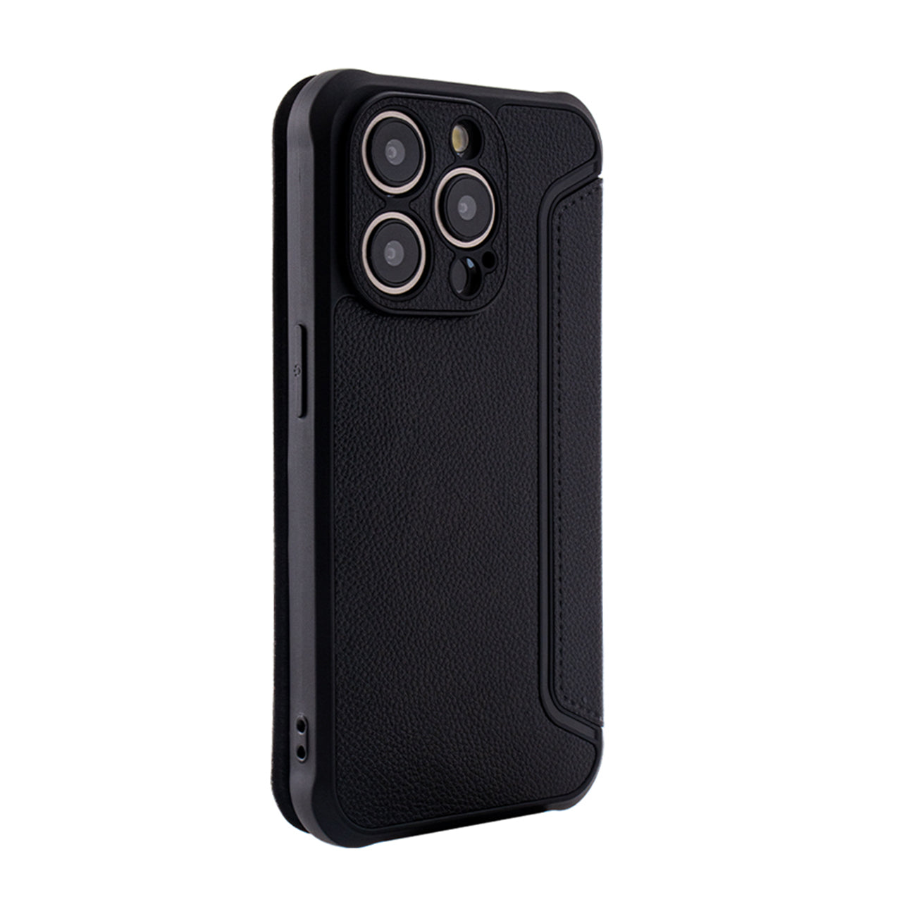 iPhone 15 PRO Compatible Magnetic wallet Leather phone case For Apple iPhone 15 PRO In Black (FC36-IPH15PROBK) - Crystal Clear Protection by CELL DEMAND