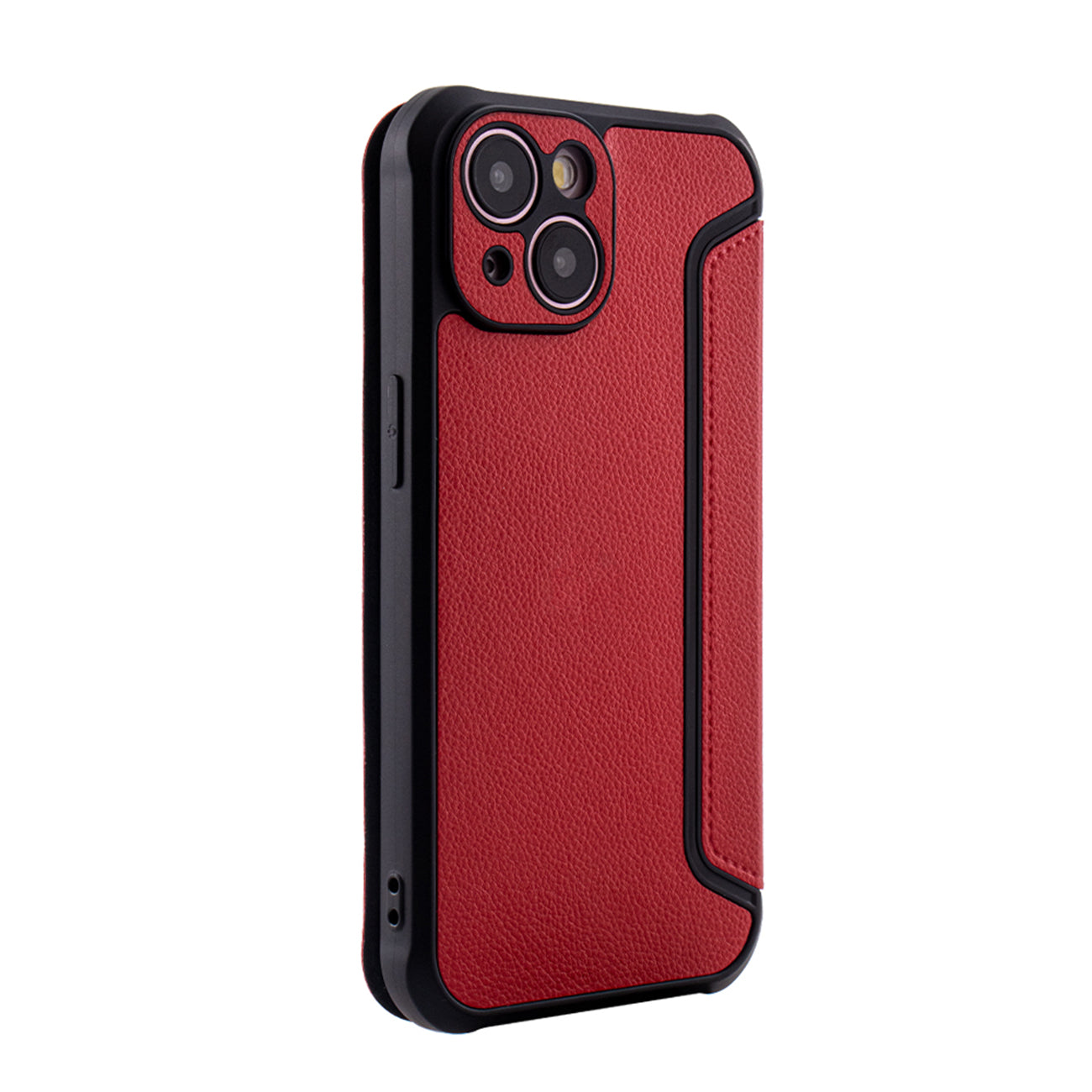 iPhone 15 Compatible Magnetic wallet Leather phone case For Apple iPhone 15 In Red (FC36-IPH15RD) - Premium Protection by CELL DEMAND