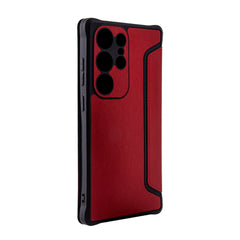 Magnetic wallet Leather phone case For Samsung Galaxy S24 Ultra In Red (FC36-SAMS24URD) - Durable & Reliable | CELL DEMAND Official