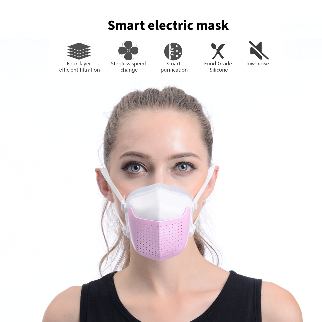 Smart Electric Mask with 4-Layer efficient filtration - Durable & Reliable | CELL DEMAND Official