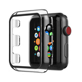 Full Cover tempered glass screen protector with pc case for Apple Watch 42 mm In Clear - Crystal Clear & Reliable | CELL DEMAND Official