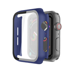 Full Cover tempered glass screen protector with pc case for Apple Watch 44 mm In Navy - Premium & Reliable | CELL DEMAND Official