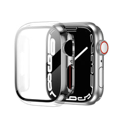 Full Cover tempered glass screen protector with pc case for Apple Watch 45mm In Clear - Durable & Reliable | CELL DEMAND Official