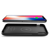 iPhone X Battery Case with Qi Wireless Charging, Support Lightning headphones, Real 3000mAh Rechargeable Extended Protective Battery Charging Case for iPhone X In Black - Premium & Reliable | CELL DEMAND Official
