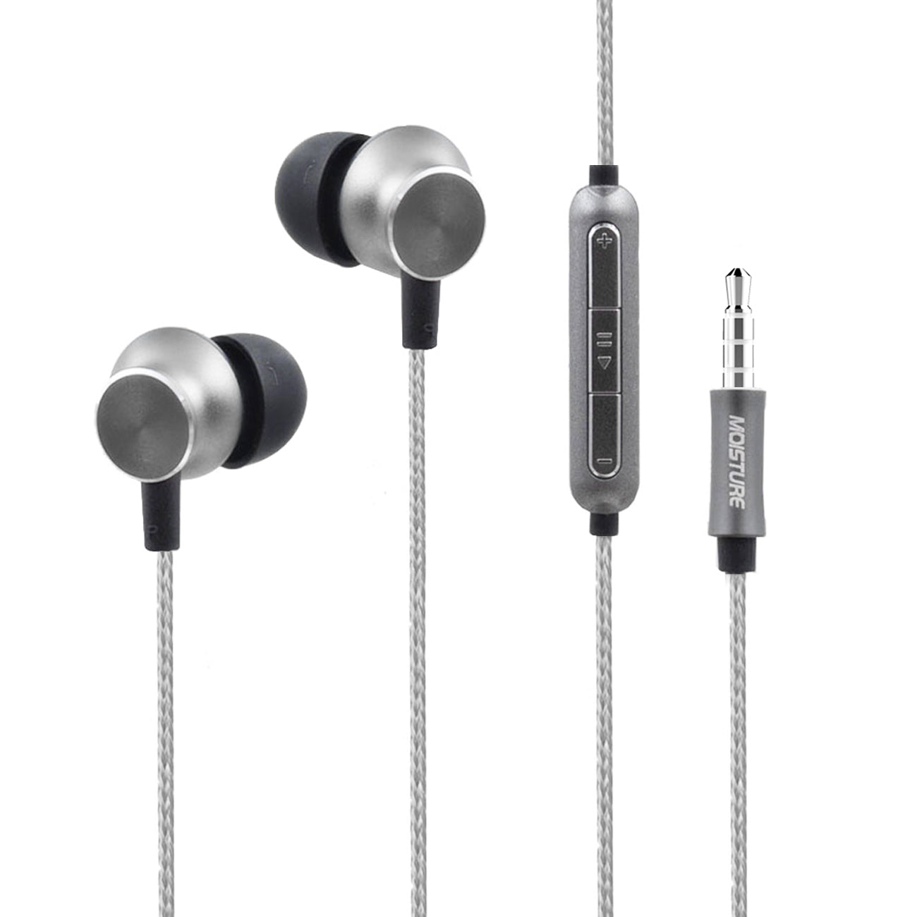 Bass Earphones with Monibearing Mic In Gray-HS77GY - Premium & Reliable | CELL DEMAND Official