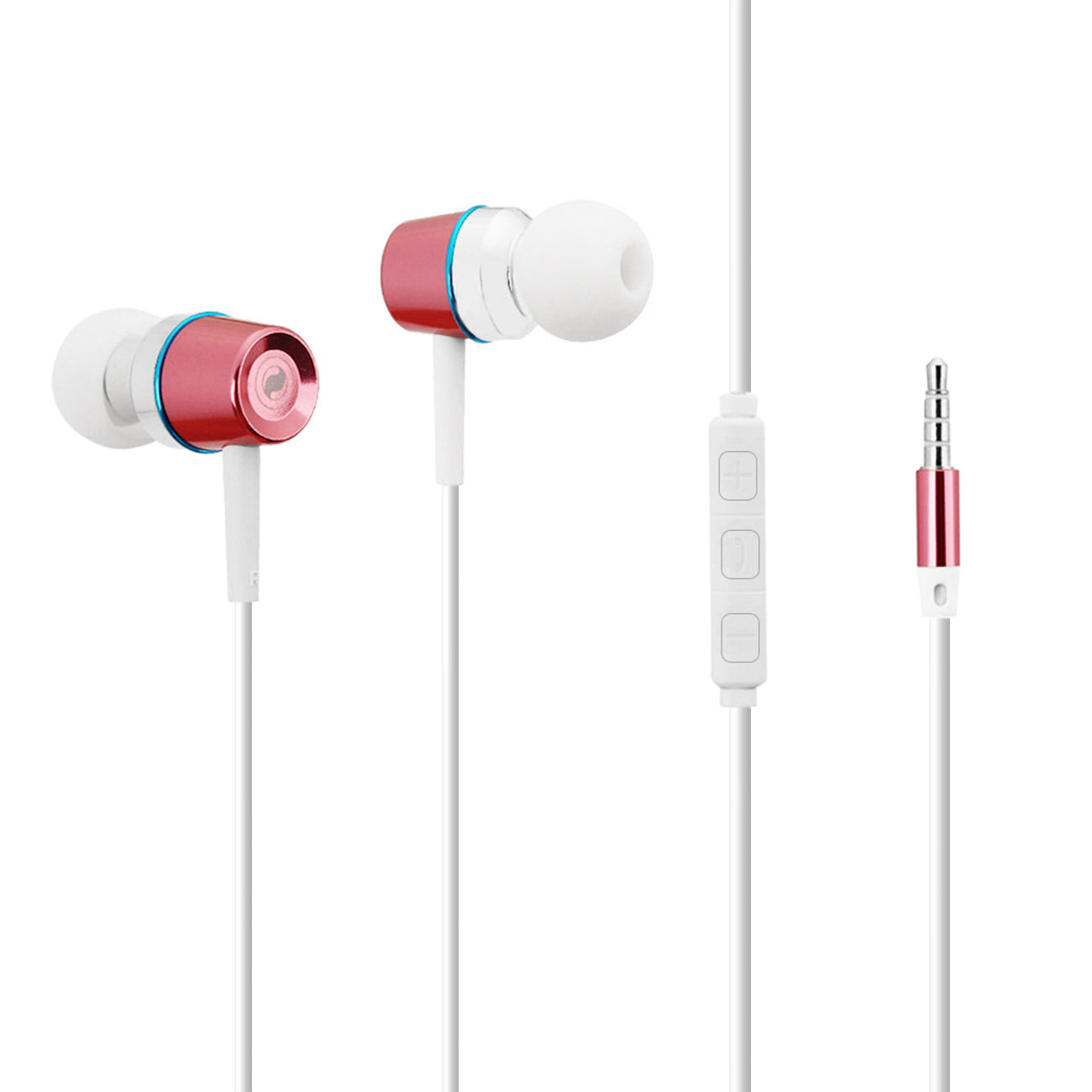 Earphones in Pink -HSM1300PK - Ultra-Slim & Reliable | CELL DEMAND Official