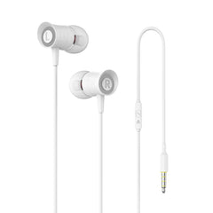 Moisture MT-H215 Earphones In White - Shockproof & Reliable | CELL DEMAND Official