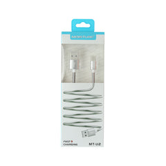 Moisture 2.6A Premium Full Hi-Speed Data Cable In Silver - Shockproof & Reliable | CELL DEMAND Official
