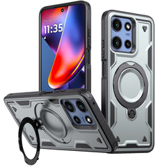 360¡ã Rotating Magnetic Versatile Stand Gray Compatible with Motorola Moto G Stylus 5G 2025 (MOT-GSTYLUS-5G(2025)GY) - Heavy Duty & Reliable | CELL DEMAND Official