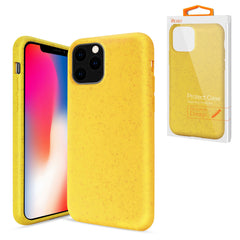 IPHONE 11 PRO Compatible APPLE IPHONE 11 PRO Wheat Bran Material Silicone Phone Case In Yellow - Durable Protection by CELL DEMAND