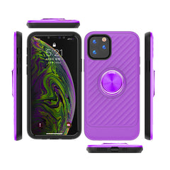 IPHONE 11 PRO Compatible APPLE IPHONE 11 PRO Case with Ring Holder In Purple - Premium Protection by CELL DEMAND