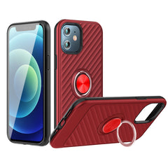 IPHONE 12 MINI Compatible Phone Case with Ring Holder APPLE IPHONE 12 MINI In Red - Ultra-Slim Protection by CELL DEMAND