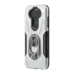 Phone Case with Ring Holder LG ARISTO 5 In Silver - Durable & Reliable | CELL DEMAND Official