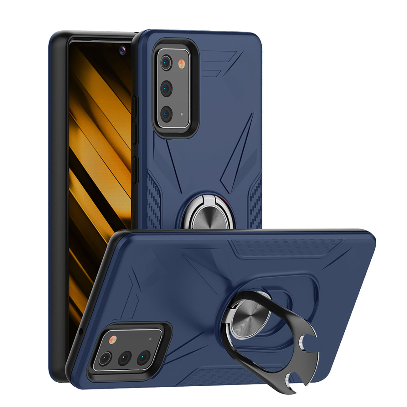 Phone Case with Ring Holder SAMSUNG GALAXY NOTE 20 In Blue - Ultra-Slim & Reliable | CELL DEMAND Official