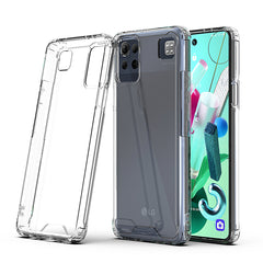 High Quality 2X Clean PC and TPU Bumper Case In Clear For LG-K92 5G - Shockproof & Reliable | CELL DEMAND Official