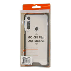 MOTOROLA G8 PLAY High quality Tpu Bumper and Clarity PC Case In Black - Shockproof & Reliable | CELL DEMAND Official