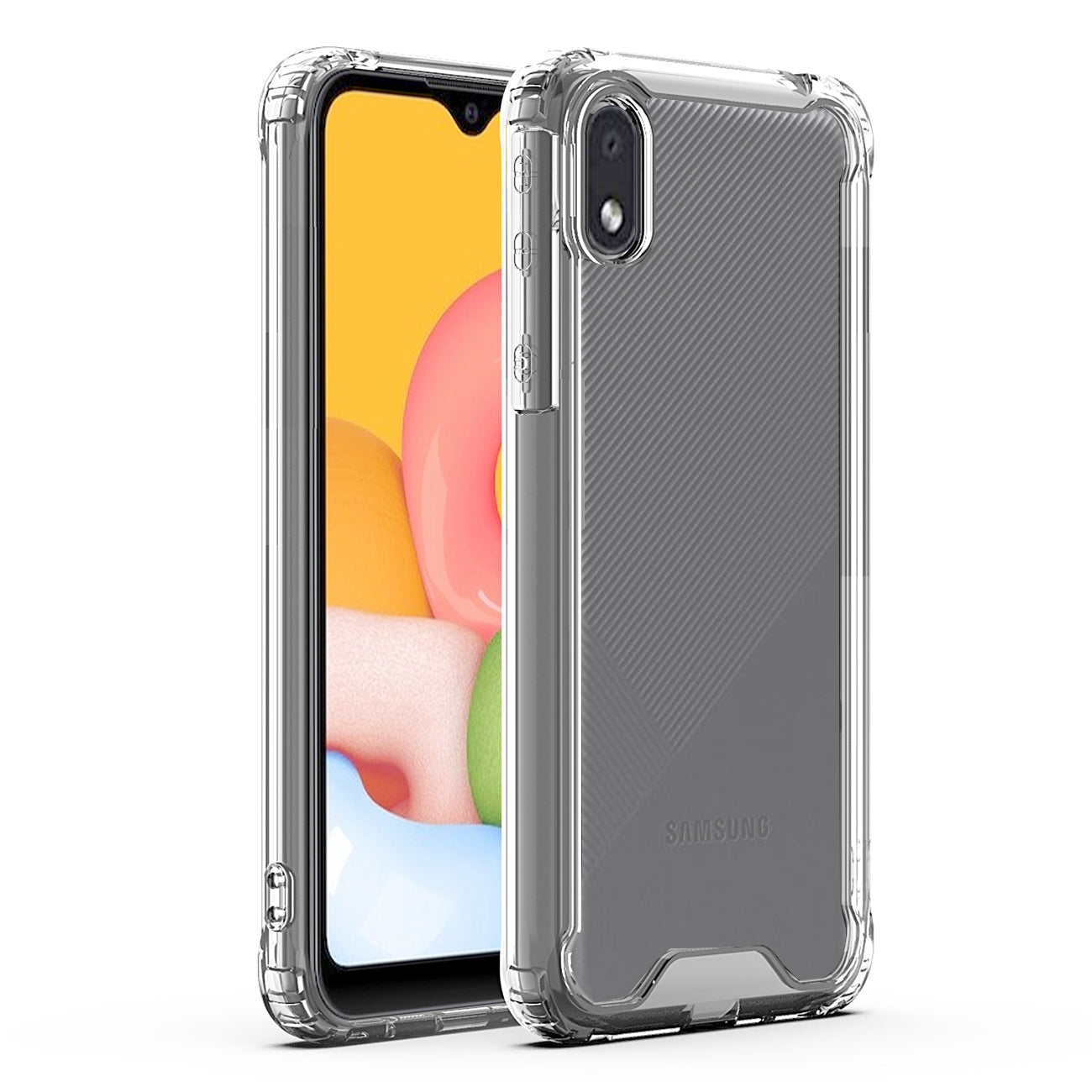 NEW SAMSUNG GALAXY A01 Core Bumper Case In Black - Shockproof & Reliable | CELL DEMAND Official