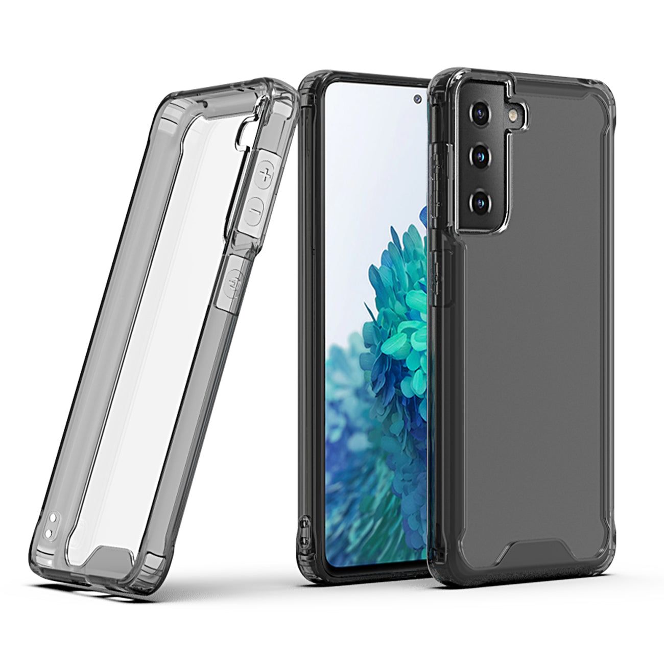 High quality TPU Bumper and Clarity PC Case For SAMSUNG GALAXY S21/S30 In Black - Premium & Reliable | CELL DEMAND Official