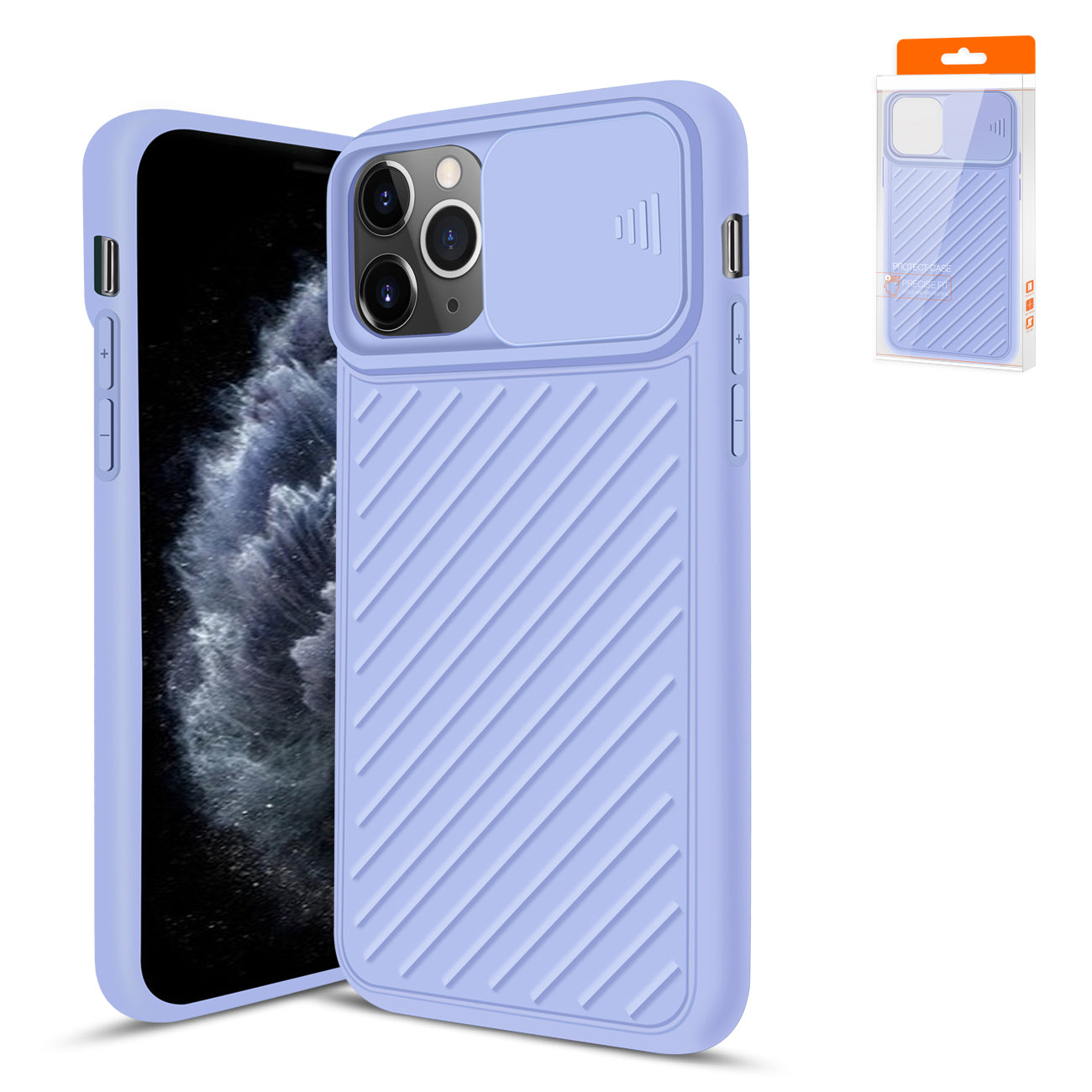 IPHONE 11 PRO Compatible Camshield Series Case With Slide Camera CoverTpu Case For APPLE IPHONE 11 PRO MAX In Purple - Crystal Clear Protection by CELL DEMAND