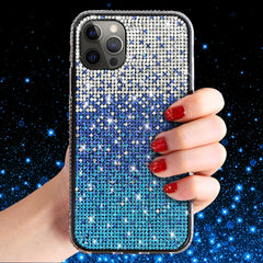 IPHONE 12 PRO Compatible Design Diamond Case For APPLE IPHONE 12 PRO MAX In Blue - Shockproof Protection by CELL DEMAND
