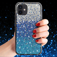IPHONE 12 MINI Compatible Design Diamond Case For APPLE IPHONE 12 MINI In Blue - Shockproof Protection by CELL DEMAND