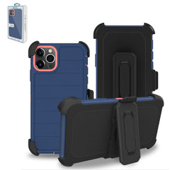IPHONE 11 PRO Compatible 3-In-1 Hybrid Heavy Duty Holster Combo Case For APPLE IPHONE 11 PRO In Navy - Ultra-Slim Protection by CELL DEMAND