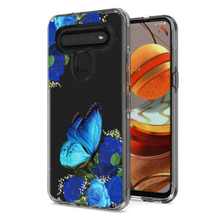 Pressed dried flower Design Phone case for LG k61/K51s/K41s In Blue - Durable & Reliable | CELL DEMAND Official