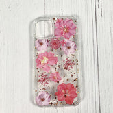 Pressed dried flower Design Phone case for LG k61/K51s/K41s In Pink - Crystal Clear & Reliable | CELL DEMAND Official
