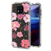 Pressed dried flower Design Phone case for Moto G Power 2021 In Pink - Ultra-Slim & Reliable | CELL DEMAND Official