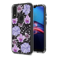 Pressed dried flower Design Phone case for MOTOROLA E7 (2020) In Purple - Premium & Reliable | CELL DEMAND Official