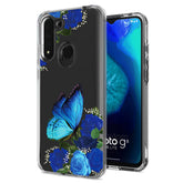 Pressed dried flower Design Phone case for MOTOROLA G8 FAST In Blue - Heavy Duty & Reliable | CELL DEMAND Official