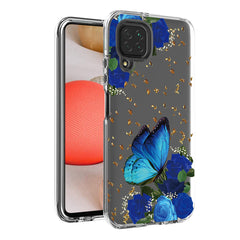 Pressed dried flower Design Phone case for Samsung Galaxy A42 5G In Blue - Ultra-Slim & Reliable | CELL DEMAND Official