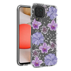 Pressed dried flower Design Phone case for Samsung Galaxy A42 5G In Purple - Durable & Reliable | CELL DEMAND Official