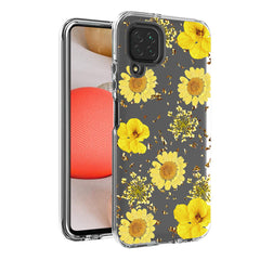 Pressed dried flower Design Phone case for Samsung Galaxy A42 5G In Red - Heavy Duty & Reliable | CELL DEMAND Official