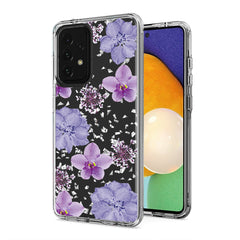 Pressed dried flower Design Phone case for Samsung Galaxy A52 5G In Purple - Shockproof & Reliable | CELL DEMAND Official