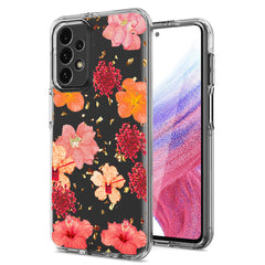 Pressed dried flower Design Phone case For Samsung Galaxy A53 5G In Red - Heavy Duty & Reliable | CELL DEMAND Official