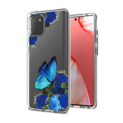 Pressed dried flower Design Phone case for SAMSUNG GALAXY A81/Note 10 Lite/M60S In Blue - Heavy Duty & Reliable | CELL DEMAND Official