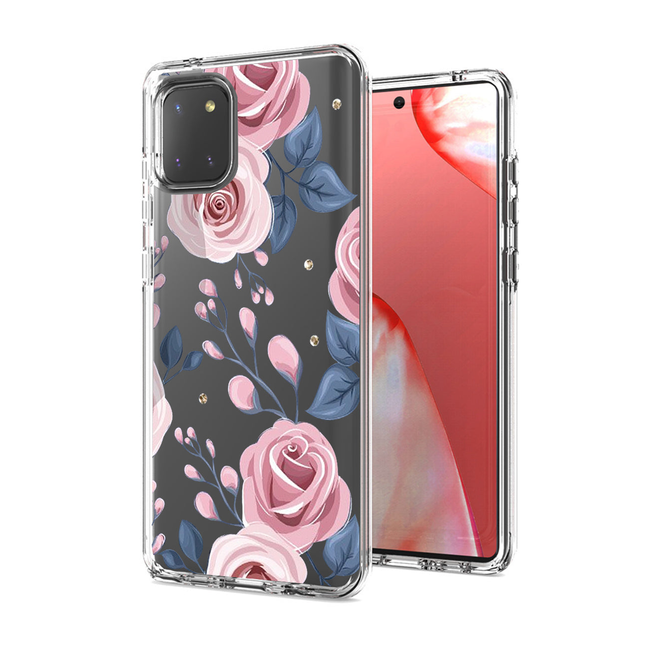 Pressed dried flower Design Phone case for SAMSUNG GALAXY A81/Note 10 Lite/M60S In Rose Gold - Durable & Reliable | CELL DEMAND Official