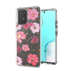 Pressed dried flower Design Phone case for SAMSUNG GALAXY A91/S10 Lite/M80S In Pink - Shockproof & Reliable | CELL DEMAND Official