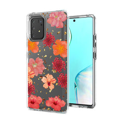 Pressed dried flower Design Phone case for SAMSUNG GALAXY A91/S10 Lite/M80S In Red - Durable & Reliable | CELL DEMAND Official