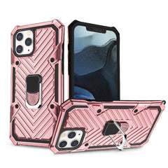 IPHONE 12/ IPHONE 12 PRO Kickstand Anti-Shock And Anti Falling Case In Rose Gold - Heavy Duty & Reliable | CELL DEMAND Official