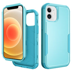 IPHONE 12 MINI Compatible 3in1 Hybrid Heavy Duty Defender Rugged Armor Case For APPLE IPHONE 12 MINI In Blue - Premium Protection by CELL DEMAND