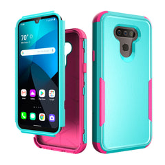 3in1 Hybrid Heavy Duty Defender Rugged Armor Case For LG HARMONY 4 In Green - Crystal Clear & Reliable | CELL DEMAND Official