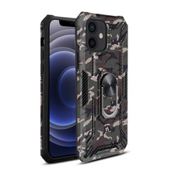 IPHONE 12 MINI Compatible Phone Case with Magnetic Ring Holder For IPHONE 12 MINI In Gray - Crystal Clear Protection by CELL DEMAND