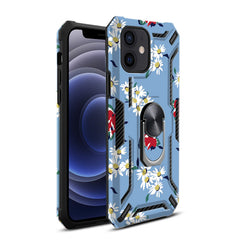 IPHONE 12 MINI Compatible Phone Case with Magnetic Ring Holder For IPHONE 12 MINI In Blue - Premium Protection by CELL DEMAND